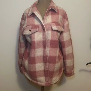 Pink plaid jacket
